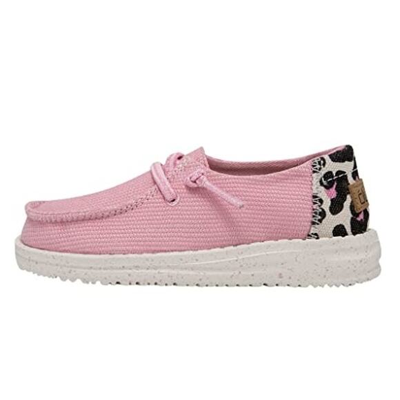 NWT Hey Dude Girl's Wendy Toddler Loe Funk Bubblegum Lace Up Loafers-Size 6 T - Picture 3 of 7